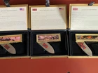 Vintage Collectible Civil War Knife Set Of 3. In box never used. American Mint.