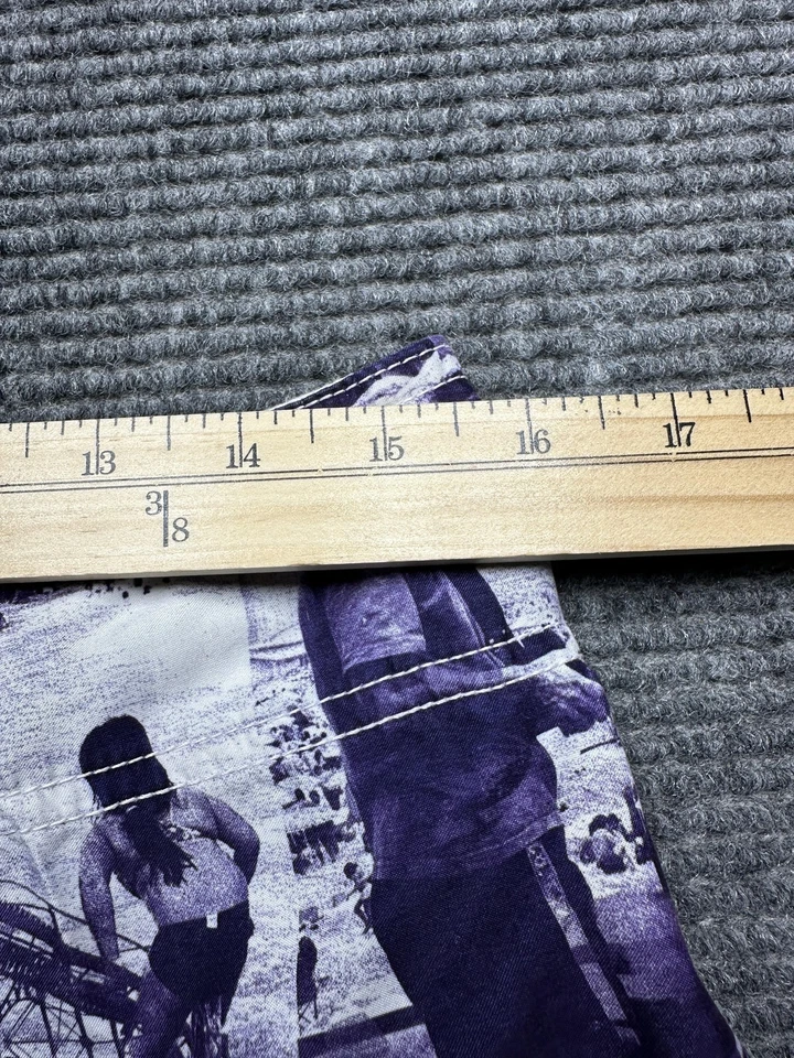 Pantalones Cortos Zoo York Para Hombres 31 Púrpura Foto Collage Matt Weber Tabla Bañador Playa Foto 3 de 4