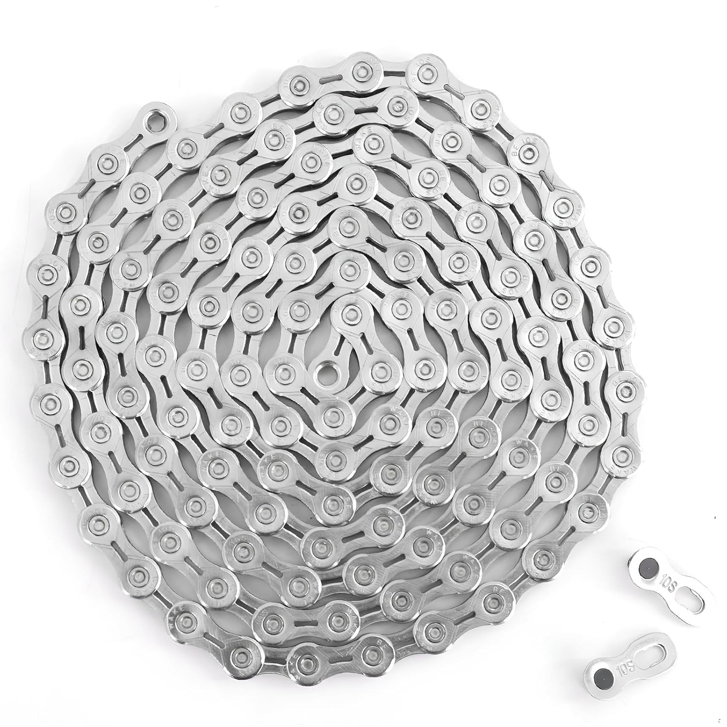 Catena Bici 10 Velocità Acciaio Carbonio 1/2 X 11/128 con Falsa Maglia