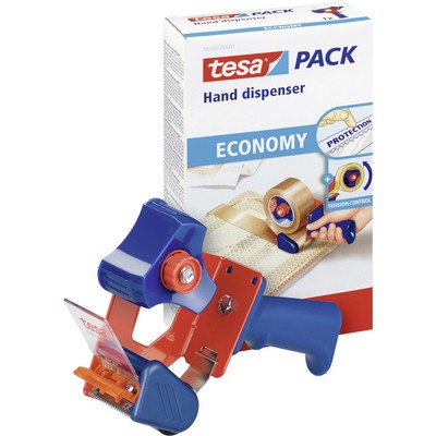 tesa Packband-Abroller 06300-1-0 Blau, Rot Rollenbreite (max.): 50 mm Rollenl...