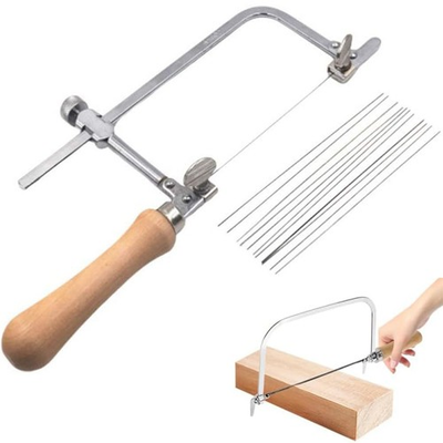 #ad U shaped Saw Jewelry DIY Tool Jewelers Saw Bow Saw Frame W 12 Blades Kit $9.98