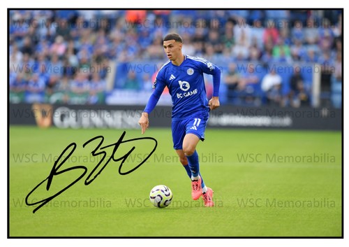 11589. Bilal El Khannouss Signed Pictures A4 Prints Leicester Stuttgart Morocco