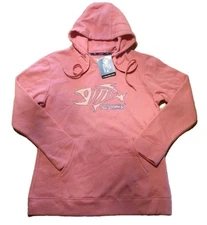 G Loomis Fleece Hoodie Women's L Outerwear Fishing Gear NWT Fish Skeleton Pink