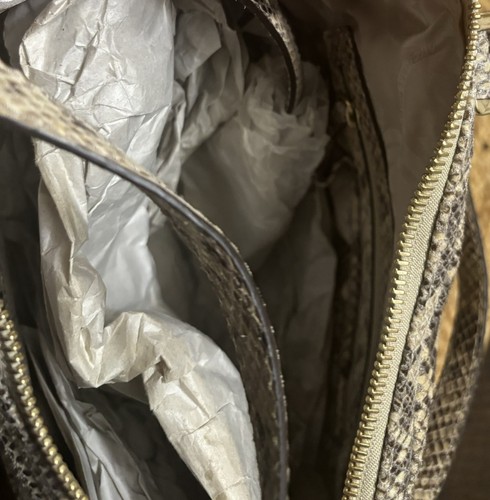 Michael Kors Python Embossed Satchel - Picture 3 of 5