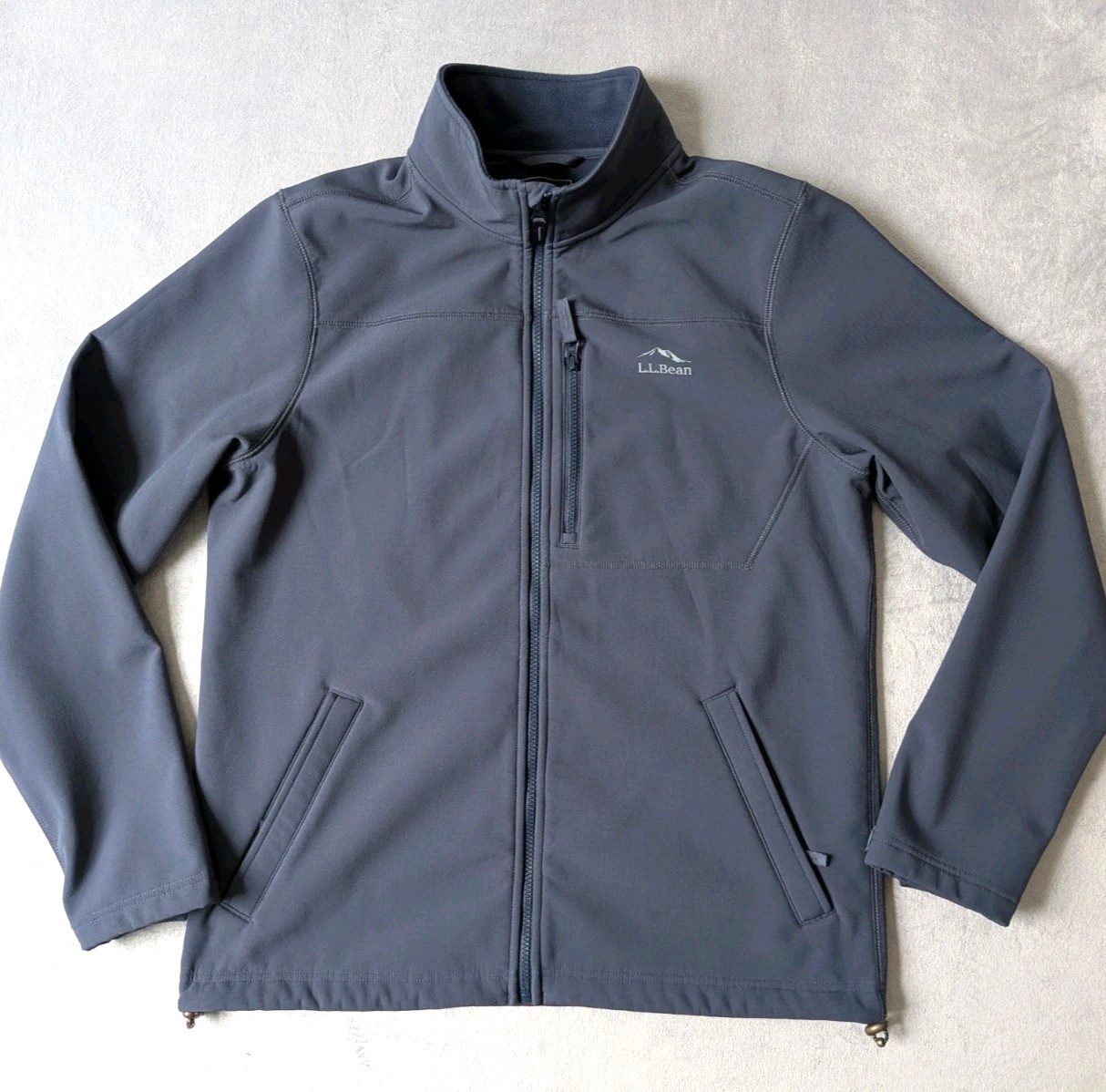 LL Bean Windproof Soft Shell Jacket Mens Medium R… - image 1