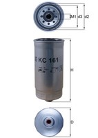 Mahle Kraftstofffilter KC 161 Anschraubfilter FüR Mascott Renault 79Mm M16X1,5