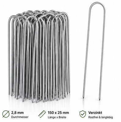 Erdanker, Erddübel, Erdspieß, Befestigungsanker Bodenanker, Erdnägel Heringe
