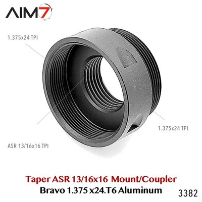 Aim7 Bravo ASR Taper Mount 13/16x16 Mount & Coupler  1.375x24 (1 pcs)