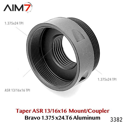 #ad Aim7 Bravo ASR Taper Mount 13 16x16–Mount amp; Coupler 1.375x24 1 pcs $30.80