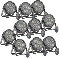 10X 150W RGBW PAR Light 9LED Beam Stage Lighting DMX512 DJ Disco Wedding Lights