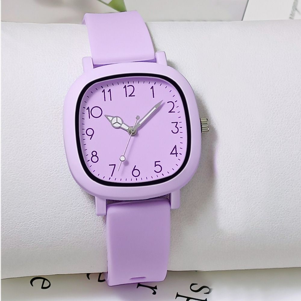 Silicone Women Watch Stainless Steel Ladies Watches Quartz Wristwatches
