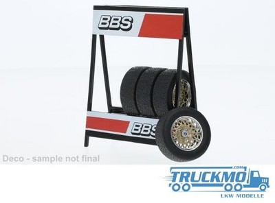 IXO Models Räderset BBS chrom gold 13 Zoll 4 Räder IXO18SET027W