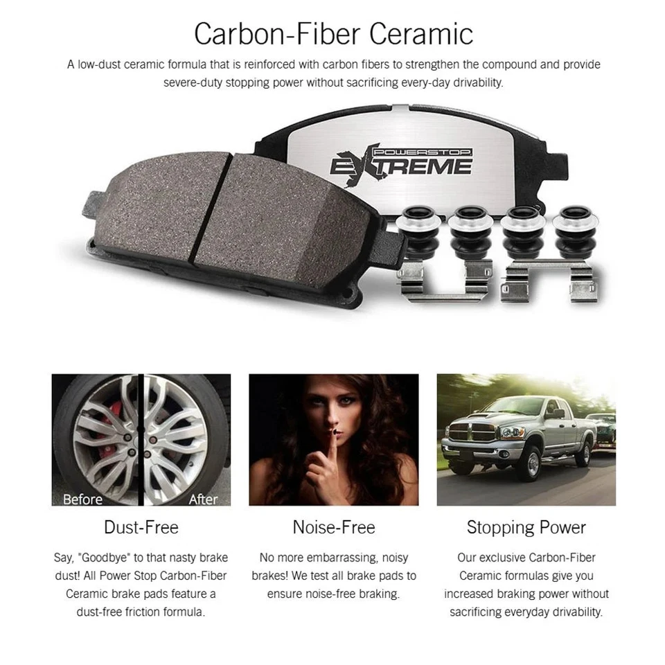 PowerStop Z36-883 Brake Pads For Chevy Trailblazer 2002-2009 Rear Foto 4 de 4