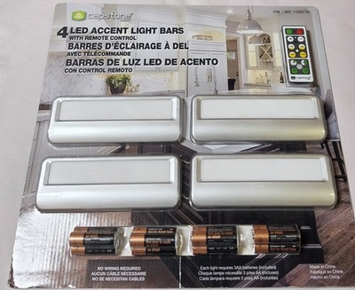 Brand New Capstone 4 LED Accent Light Bars Remote Control Timer Brand-New