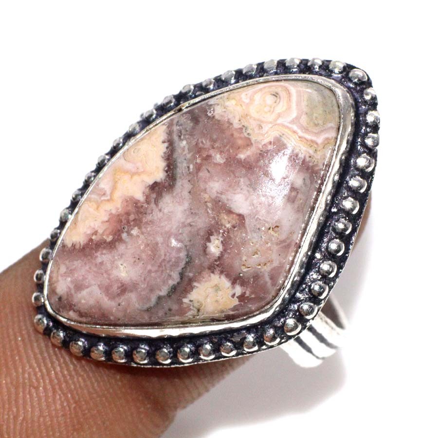 SILVER925 RHODOCHROSITE STONE RING/シルバー Rhodochrosite Ring - Etsy