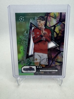 Alejandro Garnacho Green /75 - 2023-24 Topps Crystal Premium - Manchester United