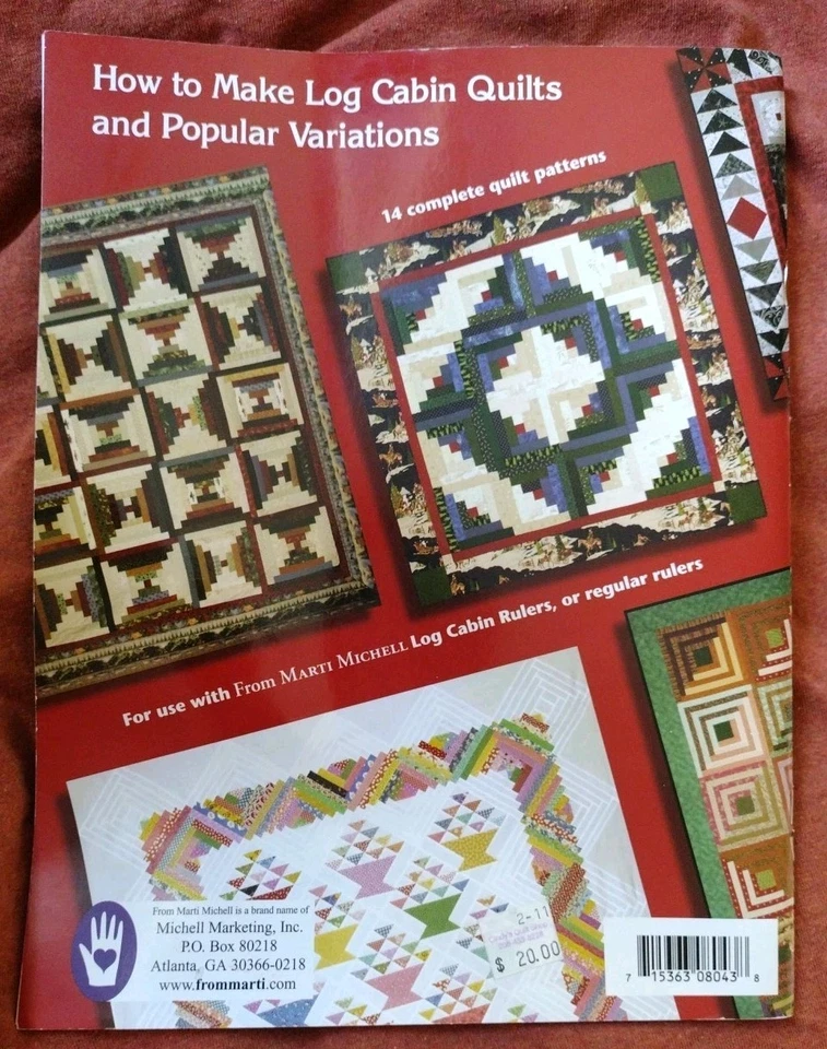 Log Cabin ABC's Quilt book Paperback By Marti Michell - Image 2 of 4