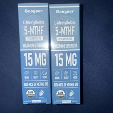 Googeer L-Methylfolate Plus Methyl-B12 60ml/2floz 1/14/2028