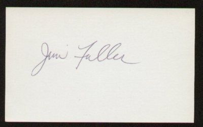 #ad Jim Fuller signed autographed 3x5 index card A1829 $7.00
