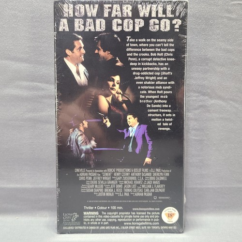 Cement VHS 1998 How Far Will A Bad Cop Go Lions Gate Canada - Picture 2 of 9