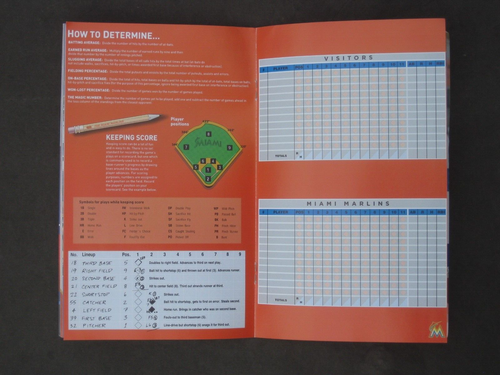 2017 Miami Marlins Play Ball Program July Volume 4 Justin Bour UNSCORED - Picture 3 of 3