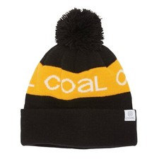 Coal Headwear THE TEAM Unisex Acrylic Cuffed Pom Beanie Black NEW