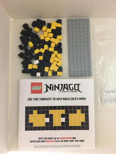 Lego Ninjago Ninja Mask Kit 2015 Toys R us Build Event Kai, Lloyd, Cole or Zane - Picture 7 of 18