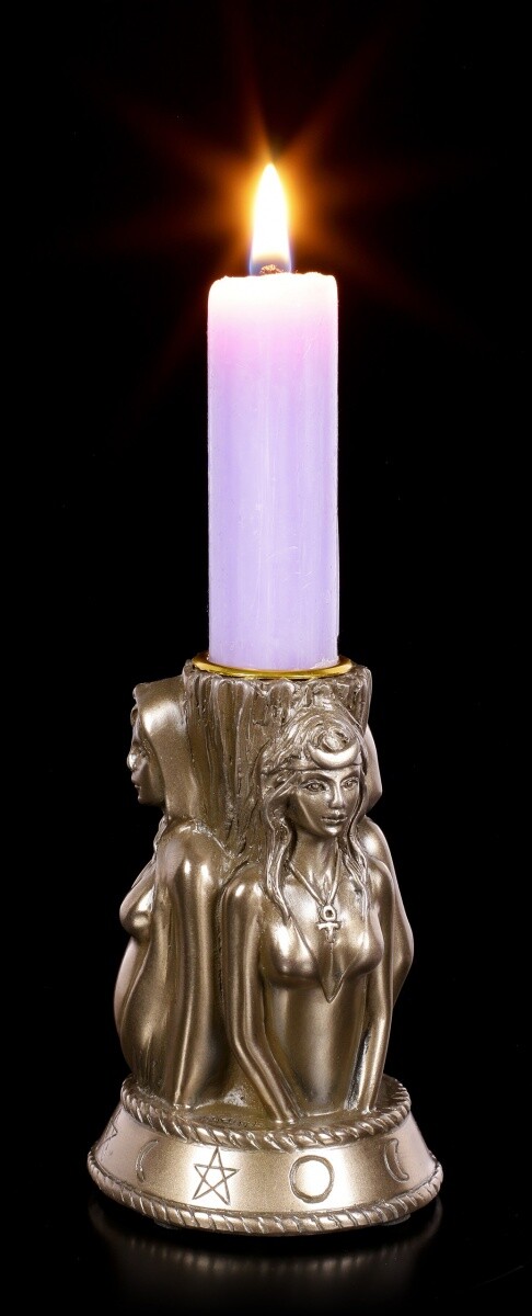 Candle Holder - Three Witches - Tina Tarrant Candleholder Wicca Magic Figure
