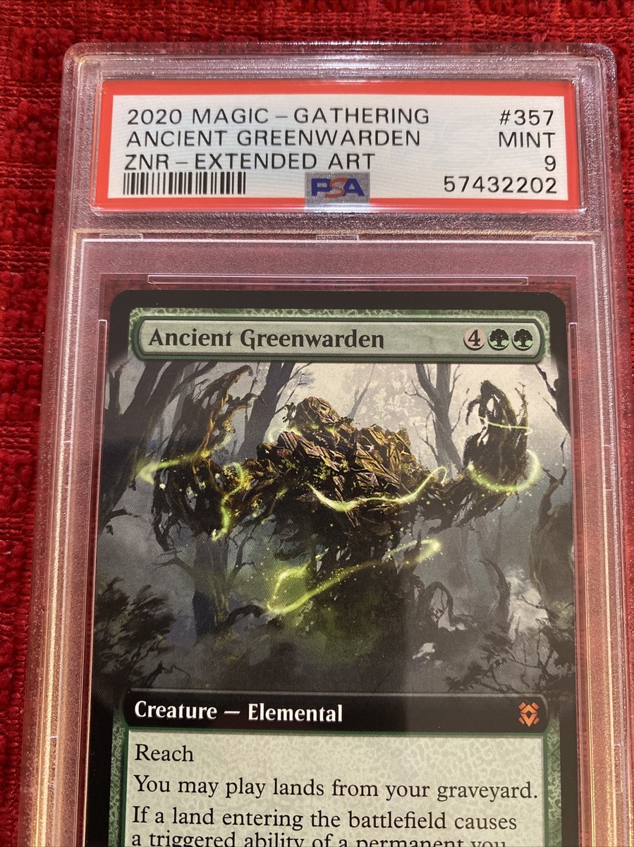 PSA 9 Mint MTG - Ancient Greenwarden - Zendikar Rising Extended