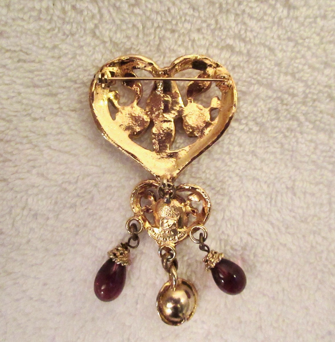 Vintage Christian Lacroix Heart Brooch /Pendant Noel 1992 Vintage Christian Lacroix Heart Brooch /Pendant Noel 1992