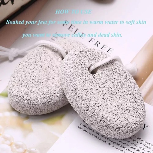 4 Pezzi Pietra Pomice per Piede Pietra Pomice Naturale Dura Borogo Lava Pedicure Strumenti - Foto 4 di 7