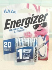 Energizer Ultimate Lithium AAA 8 Pack Batteries, L92SBP NEW BATTERIES EXP 2041