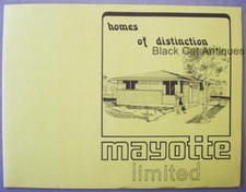 Original Vintage Mayotte Limited Homes Of Distinction Builder Sales Folder