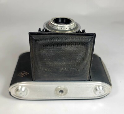 Vintage AGFA Isolette Folding Bellowed Camera w/ Case Agner
