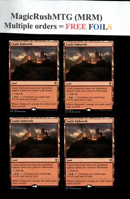 MRM ENGLISH 4x Château Braisereth - Castle Embereth NM/M MTG magic ELD
