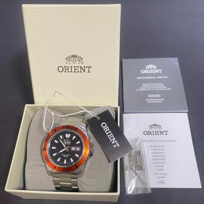 Diver Fem75004b9 ORIENT MAKO XL FEM75004B9 EM75-C2-A Orange Black
