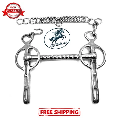 Bit da guida Liverpool con 3 slot Equestrian Life Ltd ® SPEDIZIONE IN GIORNATA