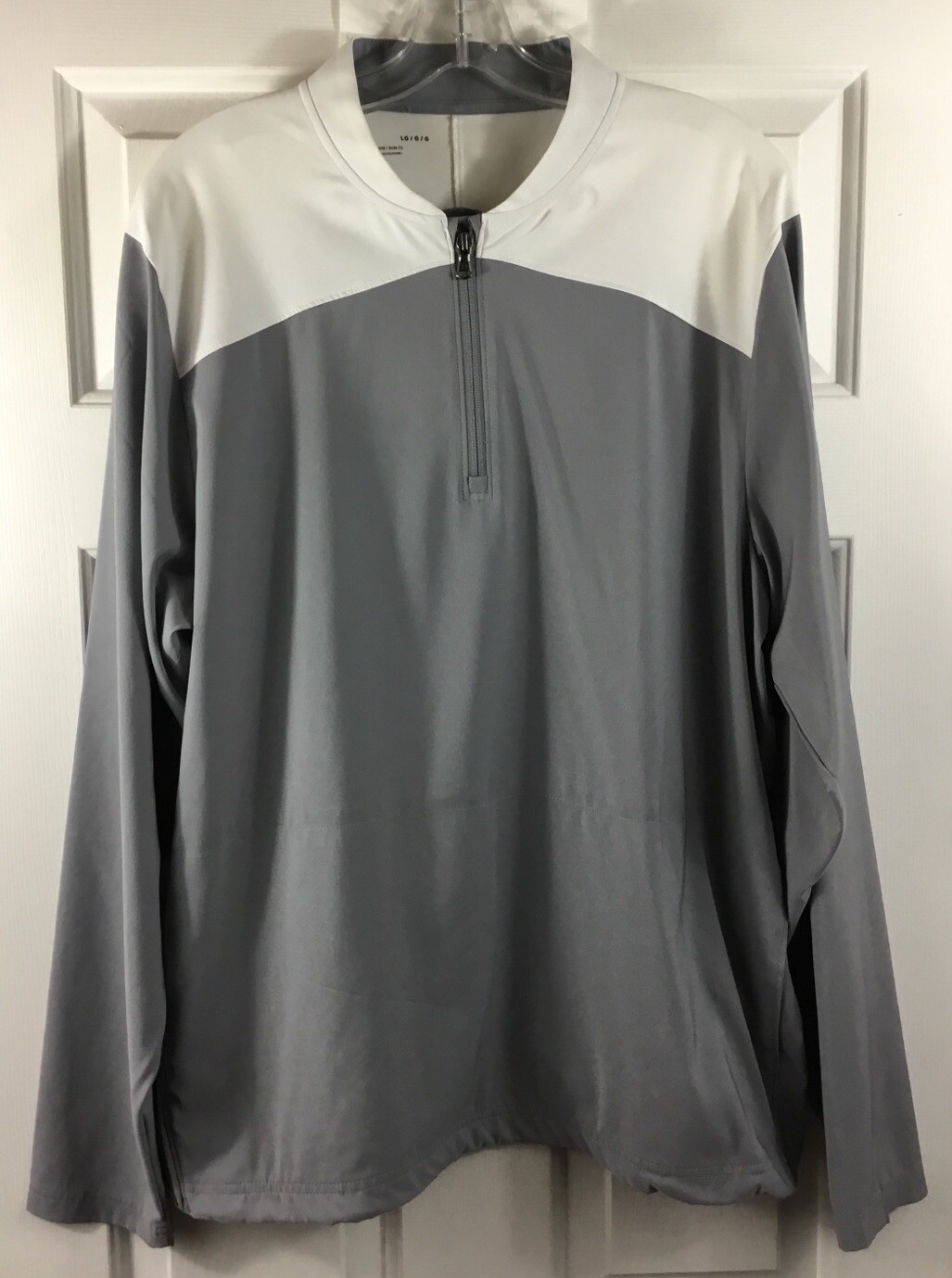 Under Armour Quarter Zip Baseball Warmup Gray White