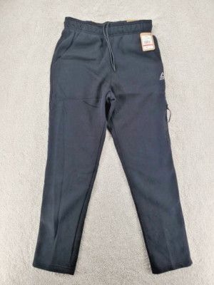 Reebok Men's High Impact Cargo Pants Black Pockets Drawstring Waist S NWT