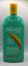 NO-AD SPF 30 Broad Spectrum Sunscreen Lotion 16oz New Exp 4-26 2.92 per gallon