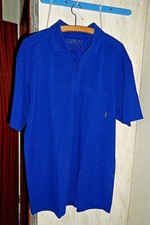 Shirt KANSAS YUKON Poloshirt Kurzarm Berufsbekleidung Herren XL Gr.52 royalblau