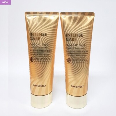 TONYMOLY Intense Care Gold 24K Snail Foam Cleanser 150ml 2EA Cleansing Foam NEW