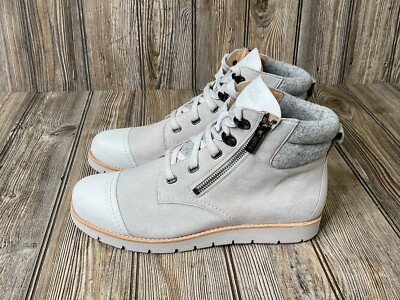 Samuel Hubbard Womens 10 SamSport Boots Winter Lace Up Side Zip Chukka W1440 NEW