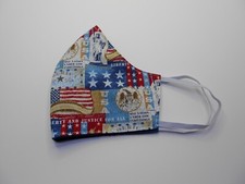 4th Of July Adult Face Mask With Filter Pocket - Reusable/Washable - Handmade