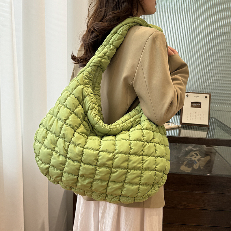 Fashion Down Jacket Shoulder Messenger Bag Cloud Bag
