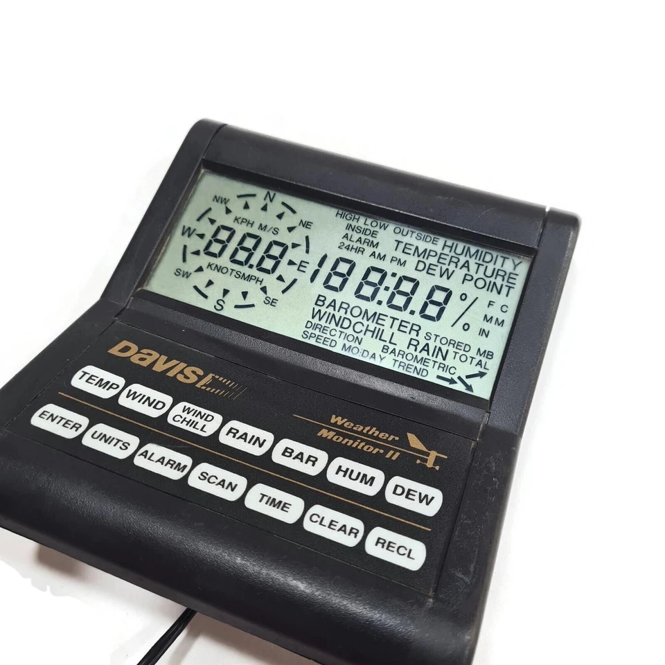 Davis Weather Monitor II Dispaly. PN: 7440. Made in USA - Image 2 of 4