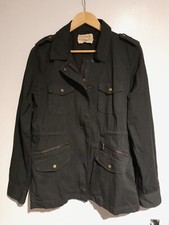 Lily Aldridge For Velvet By Graham & Spencer Army Green Field Jacket Size L