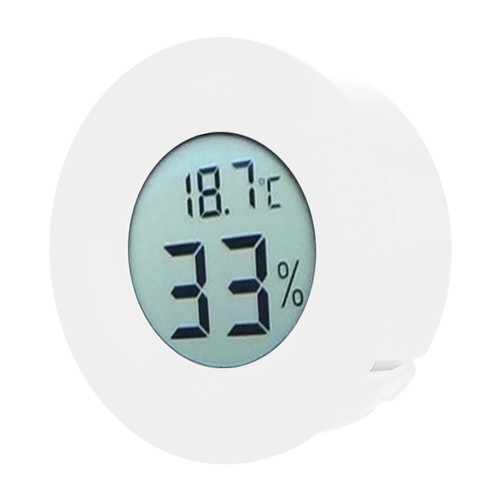 Mini Circular Embedded Digital LCD Thermometer Hygrometer Humidity Temperature - Picture 10 of 12