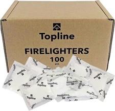 Instant Fire Starter Lighters Multipack - 100 Odourless Firelighters Sachets. 0.16 per lighter