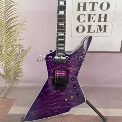 E-1 FR S Special Edition Trans Purple Burst Electric Guitar Figured Top Active